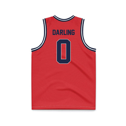 St. Johns - NCAA Men's Basketball : Dylan Darling - Red NCAA® March Madness® 2025 Basketball Jersey-1