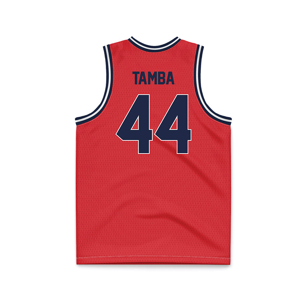 St. Johns - NCAA Men's Basketball : Handje Tamba - Red NCAA® March Madness® 2025 Basketball Jersey-1