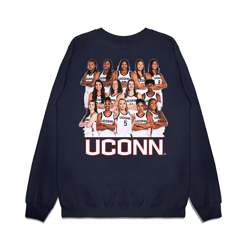 UConn - NCAA Women's Basketball : - NCAA® March Madness® 2025 Team Premium Crewneck Sweatshirt-1