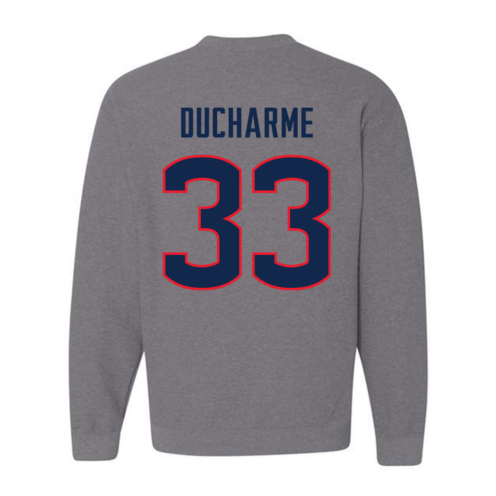 UConn - NCAA Women's Basketball : Caroline Ducharme - NCAA® March Madness® 2025 Shersey Crewneck Sweatshirt-1
