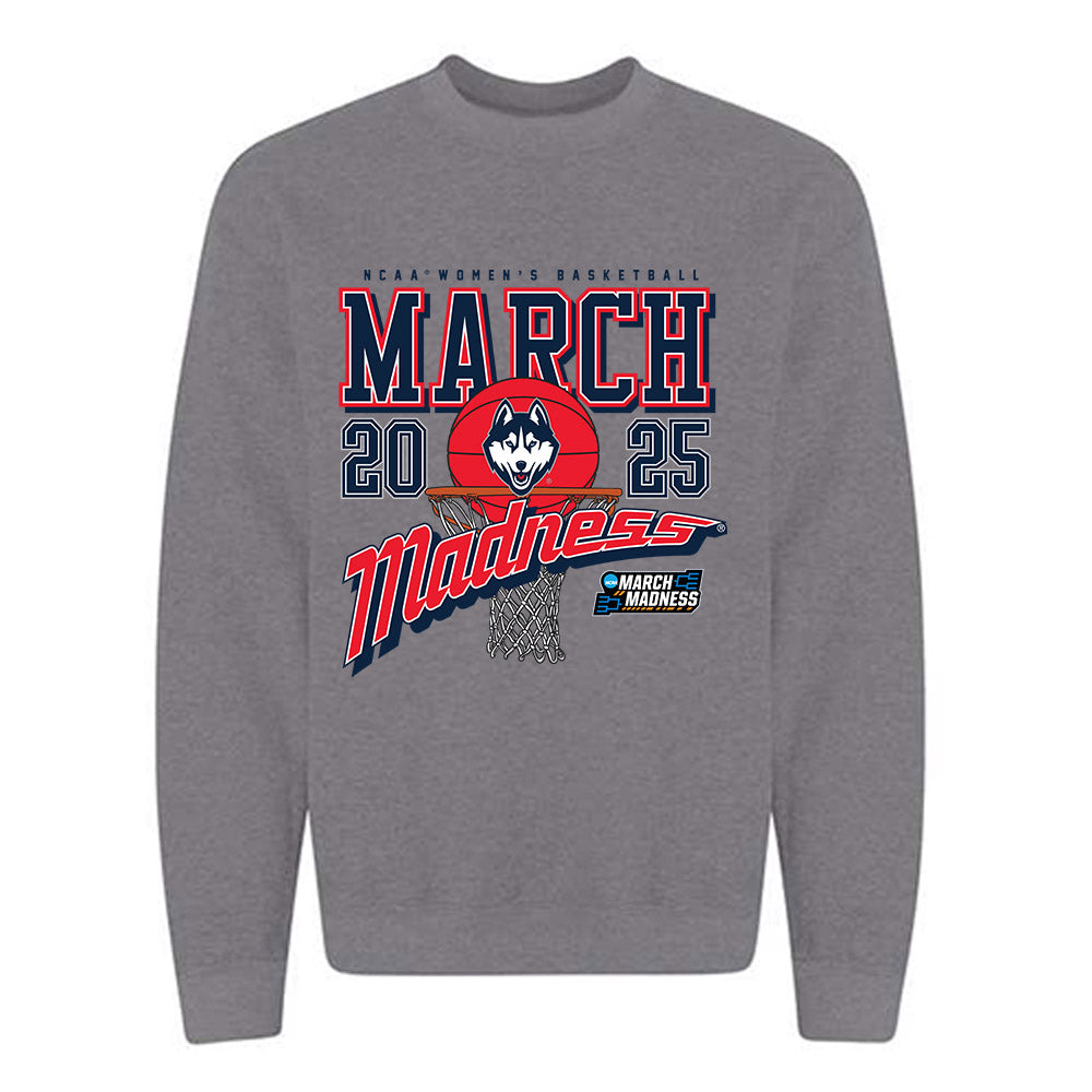 UConn - NCAA Women's Basketball : Caroline Ducharme - NCAA® March Madness® 2025 Shersey Crewneck Sweatshirt-0