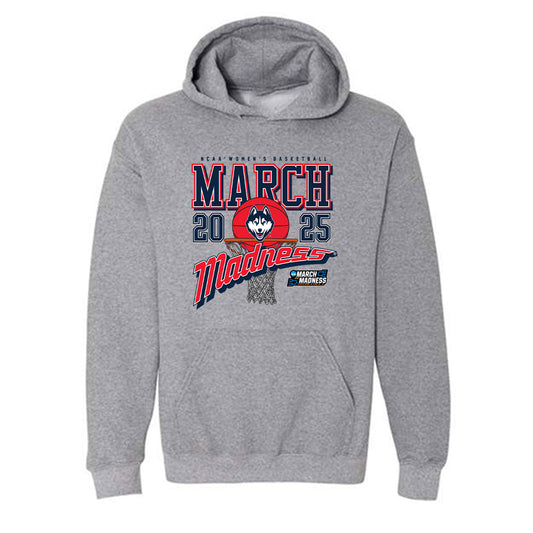 UConn - NCAA Women's Basketball : Caroline Ducharme - NCAA® March Madness® 2025 Shersey Hooded Sweatshirt-0