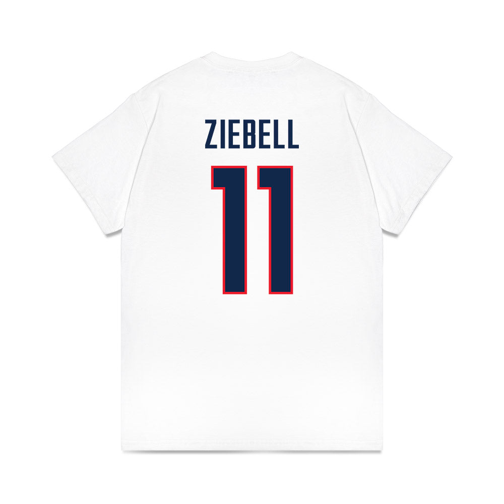UConn - NCAA Women's Basketball : Allie Ziebell - NCAA® March Madness® 2025 Sweet Sixteen Premium T-Shirt-1