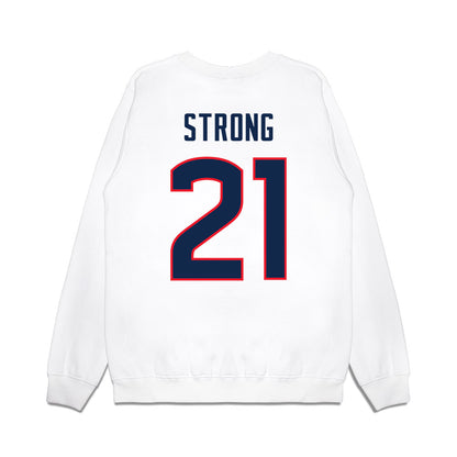 UConn - NCAA Women's Basketball : Sarah Strong - NCAA® March Madness® 2025 Sweet Sixteen Premium Crewneck Sweatshirt-1