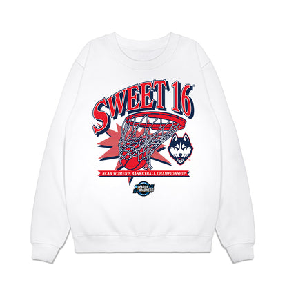 UConn - NCAA Women's Basketball : Ayanna Patterson - NCAA® March Madness® 2025 Sweet Sixteen Premium Crewneck Sweatshirt-0