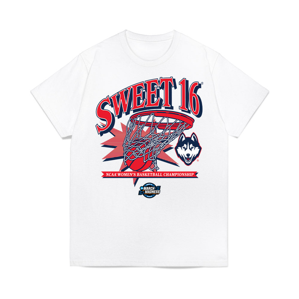 UConn - NCAA Women's Basketball : Ice Brady - NCAA® March Madness® 2025 Sweet Sixteen Premium T-Shirt-0