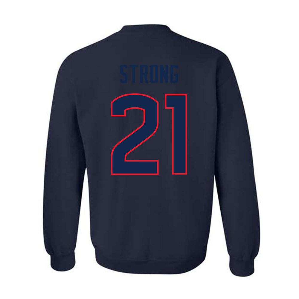 UConn - NCAA Women's Basketball : Sarah Strong - NCAA® March Madness® 2025 Shersey Crewneck Sweatshirt-1