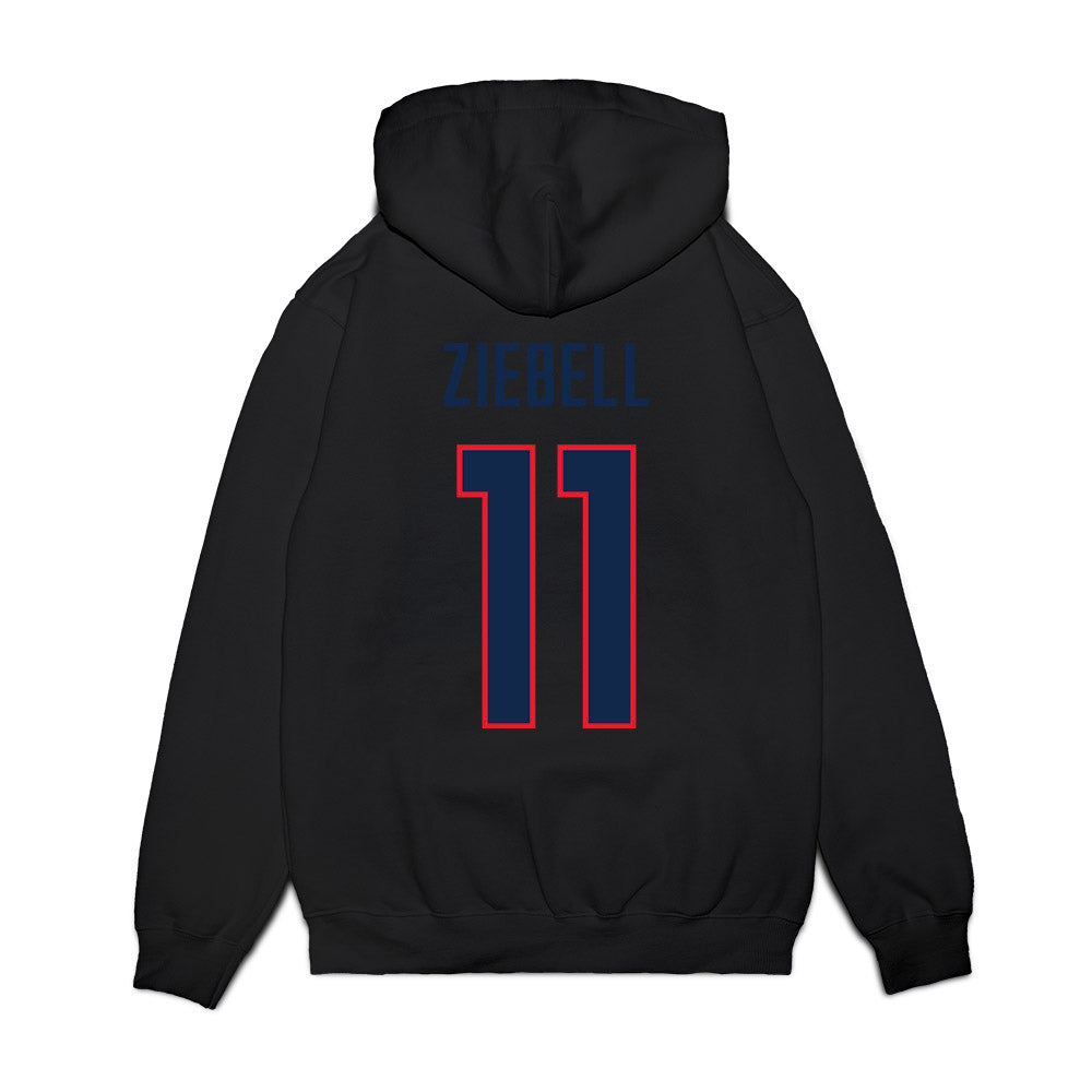 UConn - NCAA Women's Basketball : Allie Ziebell - NCAA® March Madness® 2025 Final Four Premium Hooded Sweatshirt-1