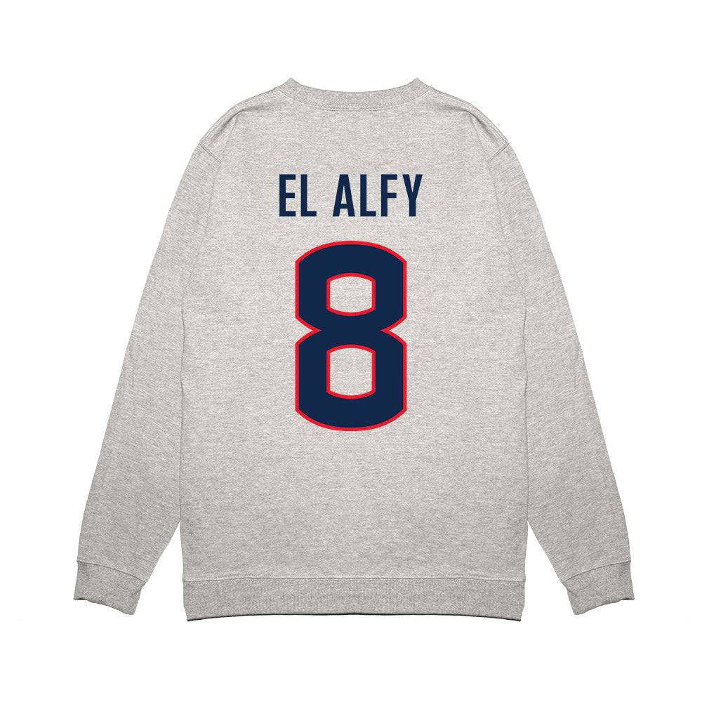 UConn - NCAA Women's Basketball : Jana El Alfy - NCAA® March Madness® 2025 Final Four Premium Crewneck Sweatshirt-1