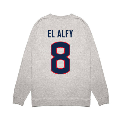 UConn - NCAA Women's Basketball : Jana El Alfy - NCAA® March Madness® 2025 Final Four Premium Crewneck Sweatshirt-1