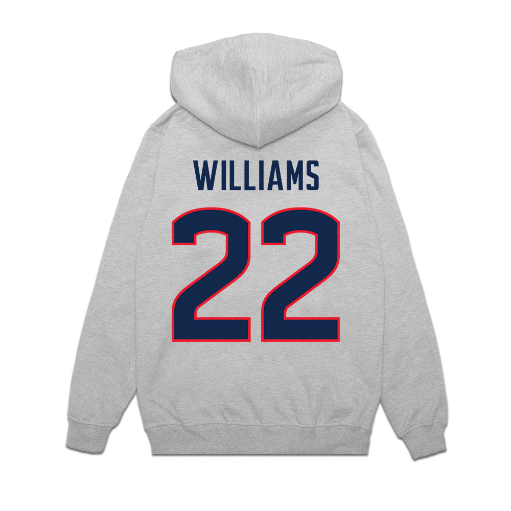 UConn - NCAA Women's Basketball : Serah Williams - NCAA® March Madness® 2025 Final Four Premium Hooded Sweatshirt-1