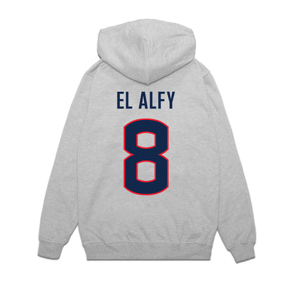 UConn - NCAA Women's Basketball : Jana El Alfy - NCAA® March Madness® 2025 Final Four Premium Hooded Sweatshirt-1