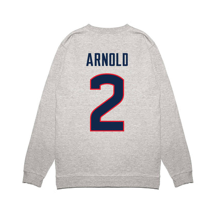 UConn - NCAA Women's Basketball : KK Arnold - NCAA® March Madness® 2025 Final Four Premium Crewneck Sweatshirt-1