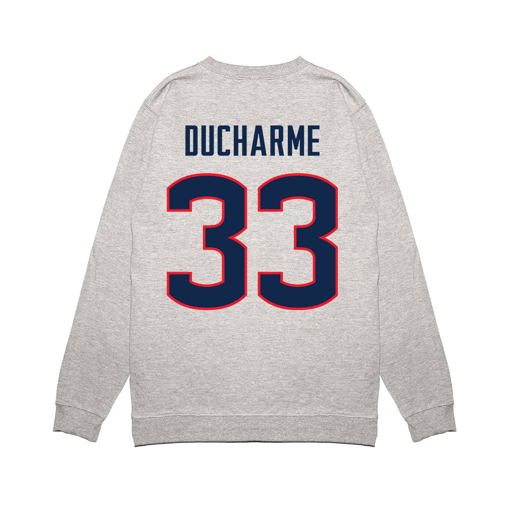 UConn - NCAA Women's Basketball : Caroline Ducharme - NCAA® March Madness® 2025 Final Four Premium Crewneck Sweatshirt-1