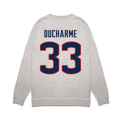 UConn - NCAA Women's Basketball : Caroline Ducharme - NCAA® March Madness® 2025 Final Four Premium Crewneck Sweatshirt-1