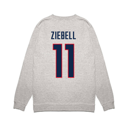 UConn - NCAA Women's Basketball : Allie Ziebell - NCAA® March Madness® 2025 Final Four Premium Crewneck Sweatshirt-1