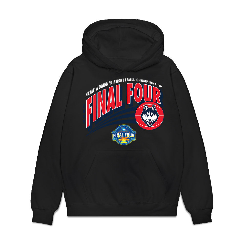 UConn - NCAA Women's Basketball : Jana El Alfy - NCAA® March Madness® 2025 Final Four Premium Hooded Sweatshirt-0
