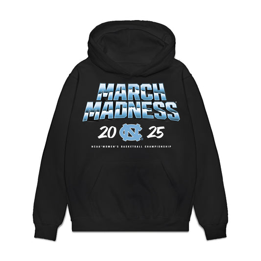 UNC - NCAA Women's Basketball : - NCAA® March Madness® 2025 Team Premium Hooded Sweatshirt-0