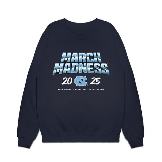 UNC - NCAA Women's Basketball : - NCAA® March Madness® 2025 Team Premium Crewneck Sweatshirt-0