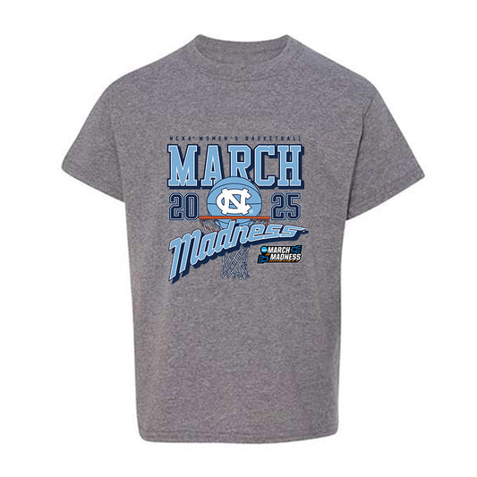 UNC - NCAA Women's Basketball : Lanie Grant - NCAA® March Madness® 2025 Shersey Youth T-Shirt-0