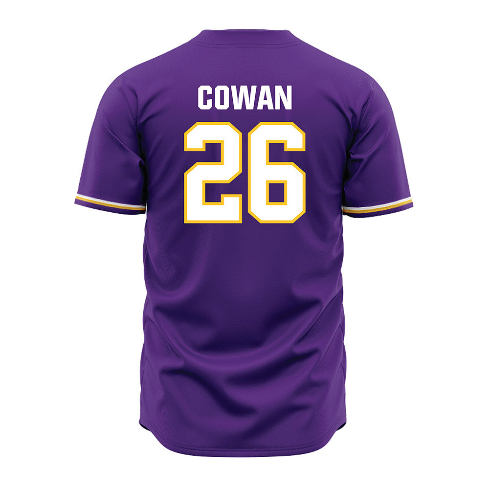 LSU - NCAA Baseball : Zac Cowan - Purple Jersey-1