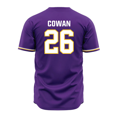 LSU - NCAA Baseball : Zac Cowan - Purple Jersey-1