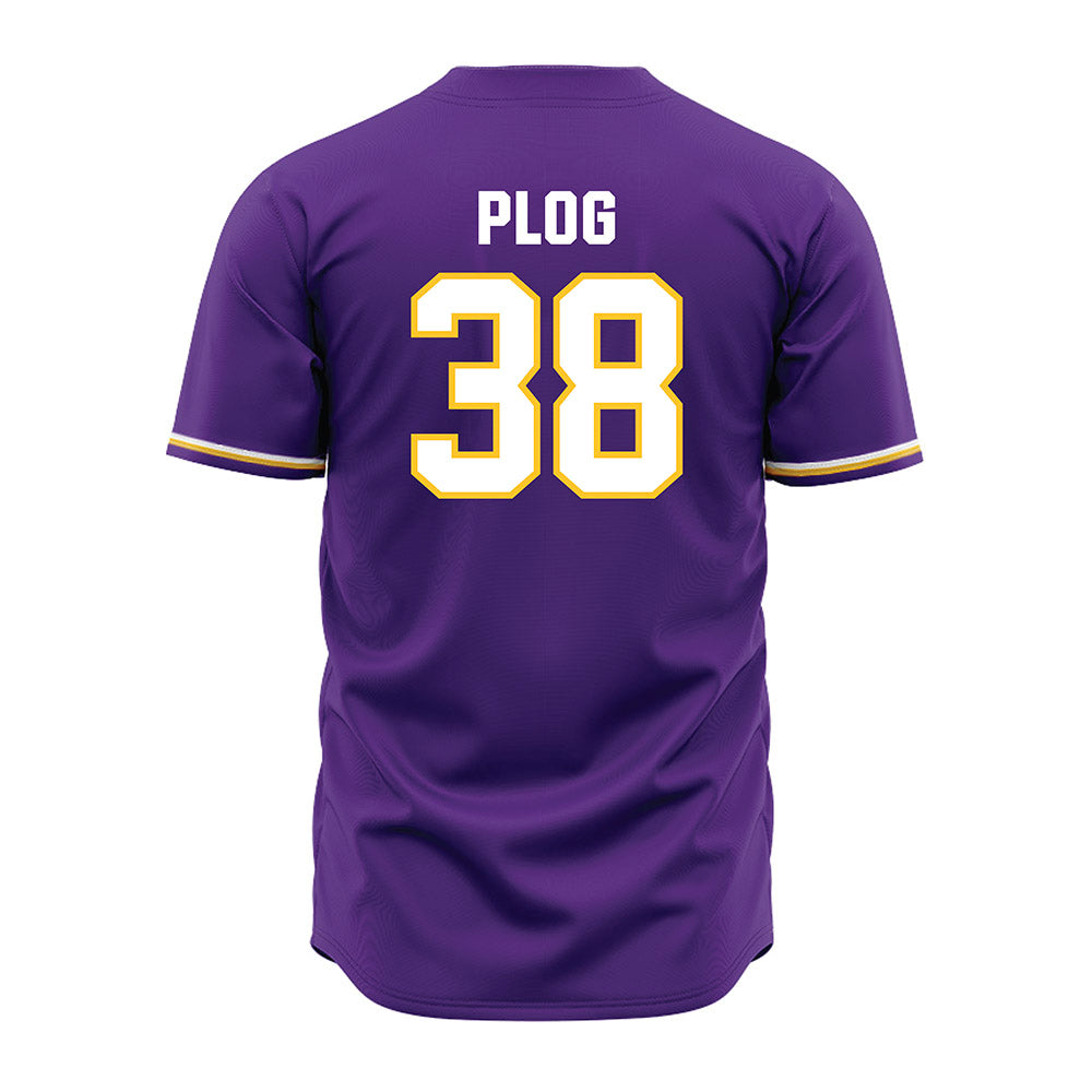 LSU - NCAA Baseball : Ethan Plog - Purple Jersey-3
