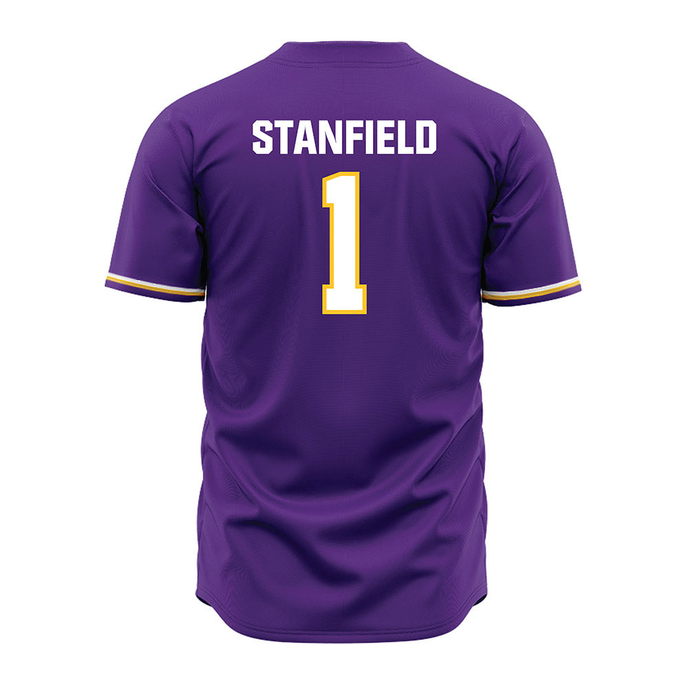 LSU - NCAA Baseball : Chris Stanfield - Purple Jersey-3