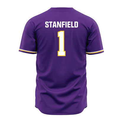 LSU - NCAA Baseball : Chris Stanfield - Purple Jersey-3