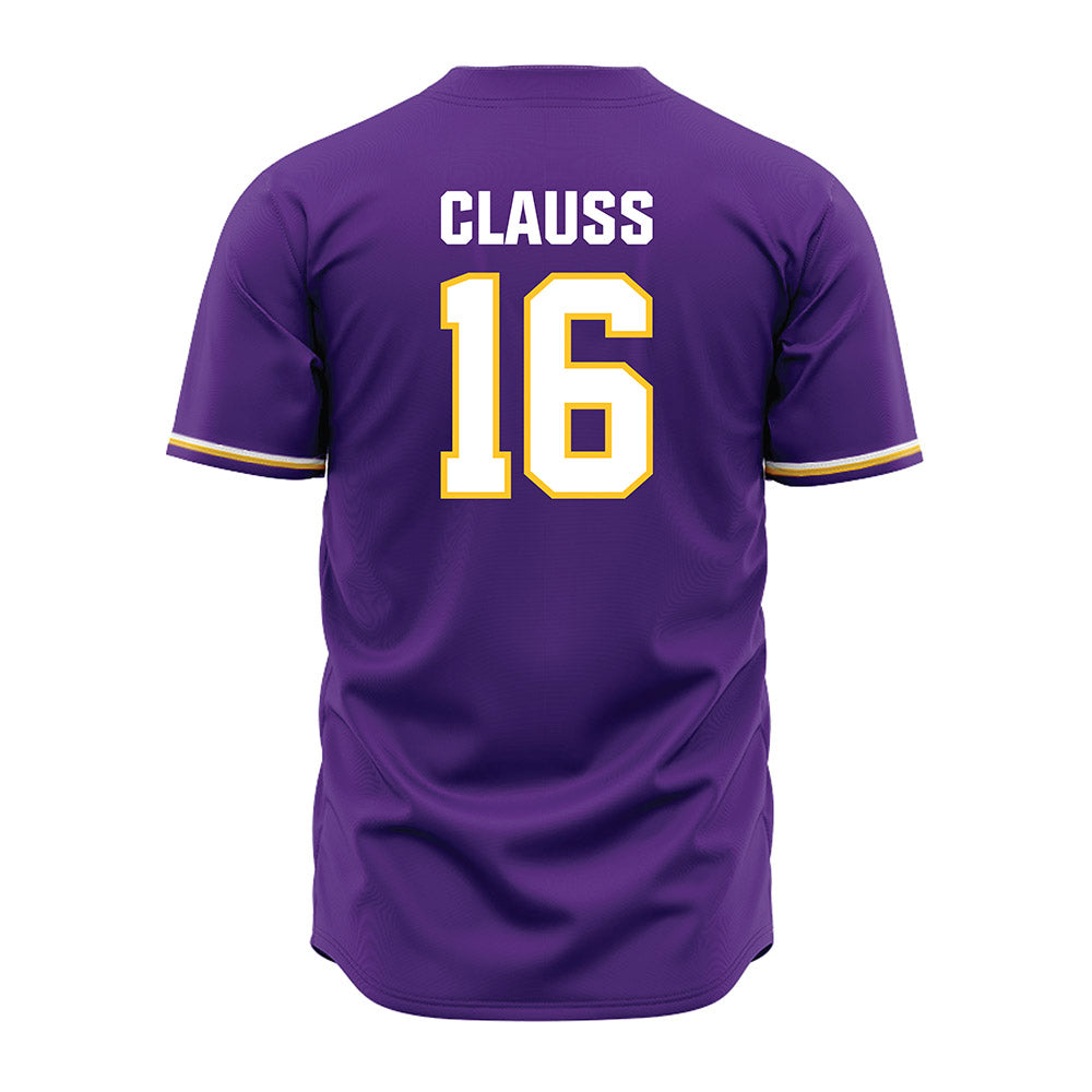 LSU - NCAA Baseball : Ethan Clauss - Purple Jersey-3