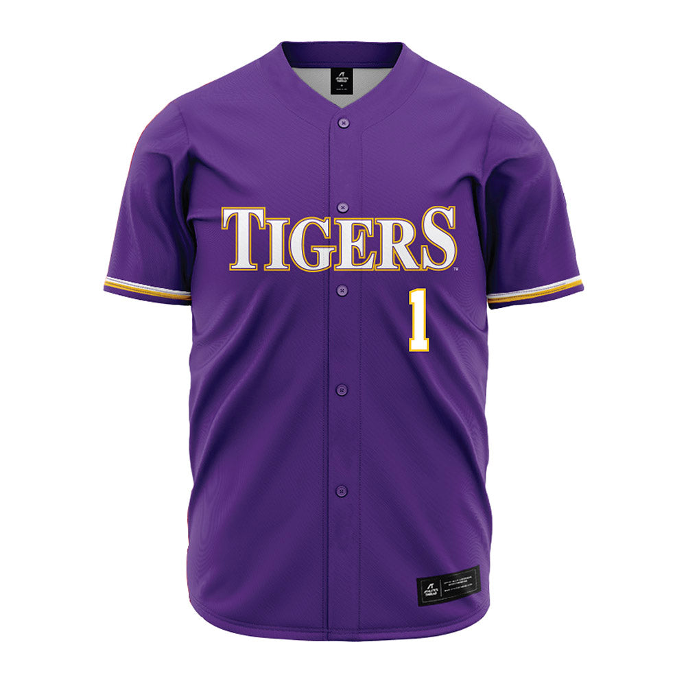 LSU - NCAA Baseball : Chris Stanfield - Purple Jersey-1