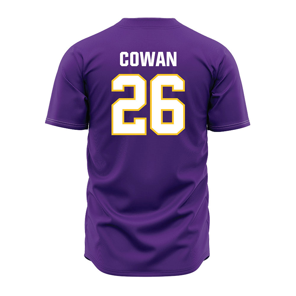 LSU - NCAA Baseball : Zac Cowan - Purple Jersey-1