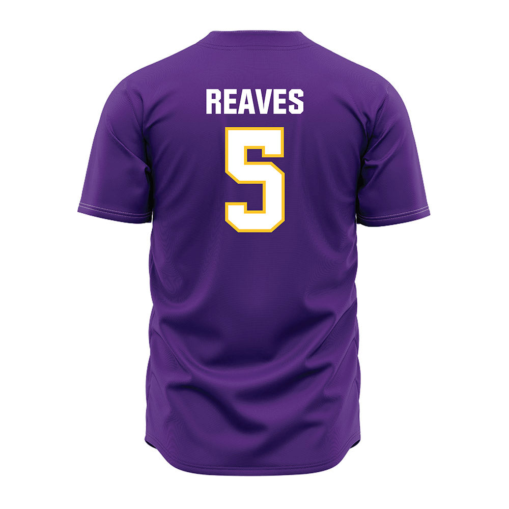 LSU - NCAA Baseball : Tanner Reaves - Purple Jersey-1