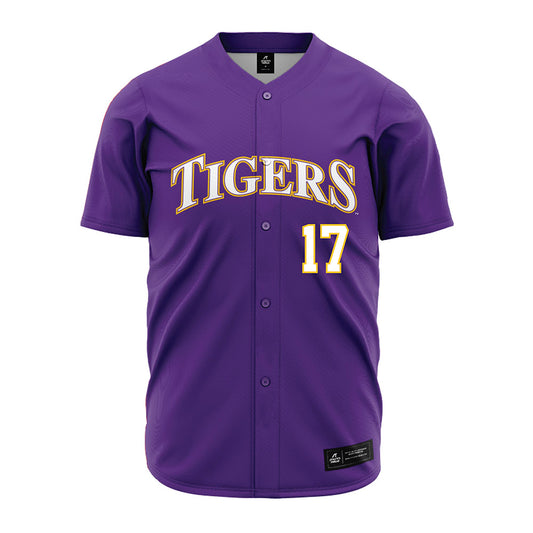 LSU - NCAA Baseball : Mavrick Rizy - Purple Jersey-0