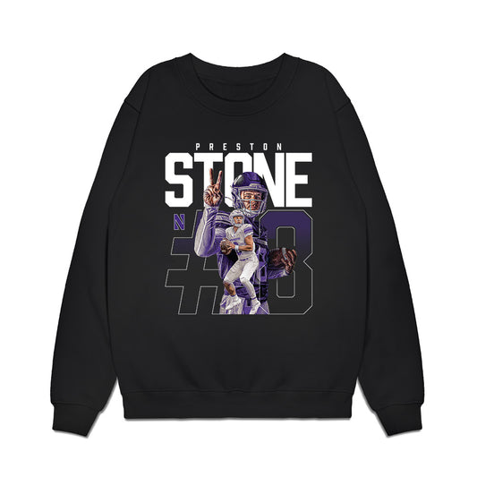 Northwestern - NCAA Football : Preston Stone - Collage Premium Crewneck Sweatshirt-0