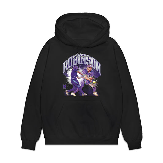 Northwestern - NCAA Softball : Kansas Robinson - Collage Premium Hooded Sweatshirt-0