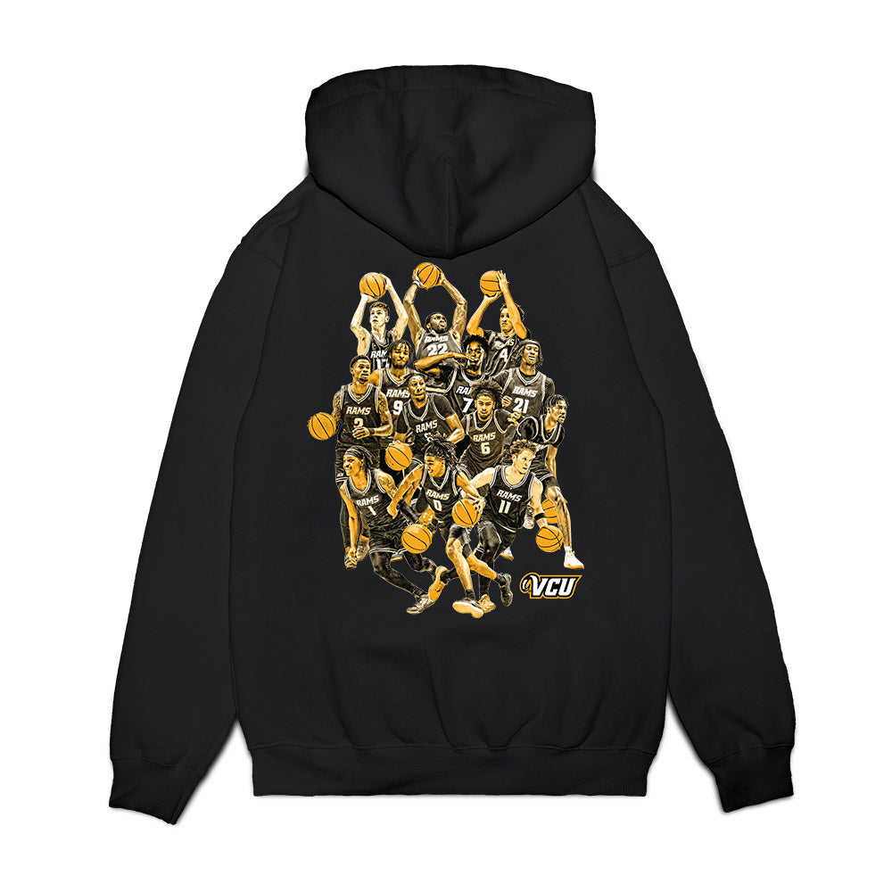 VCU - NCAA Men's Basketball : NCAA® March Madness® 2025 Team Premium Hooded Sweatshirt-1