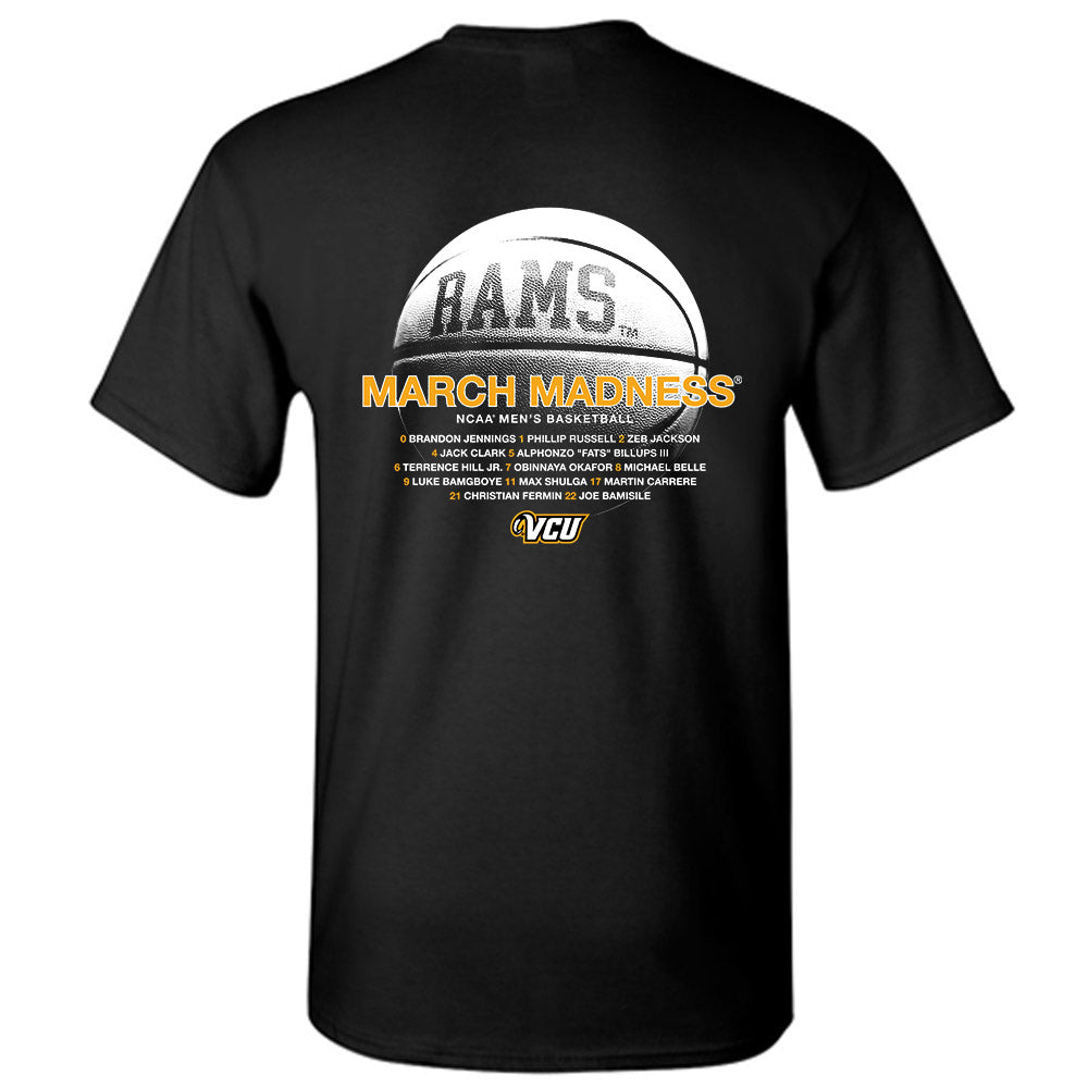VCU - NCAA Men's Basketball : NCAA® March Madness® 2025 Roster T-Shirt-1