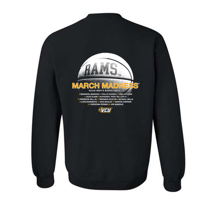 VCU - NCAA Men's Basketball : NCAA® March Madness® 2025 Roster Crewneck Sweatshirt-1