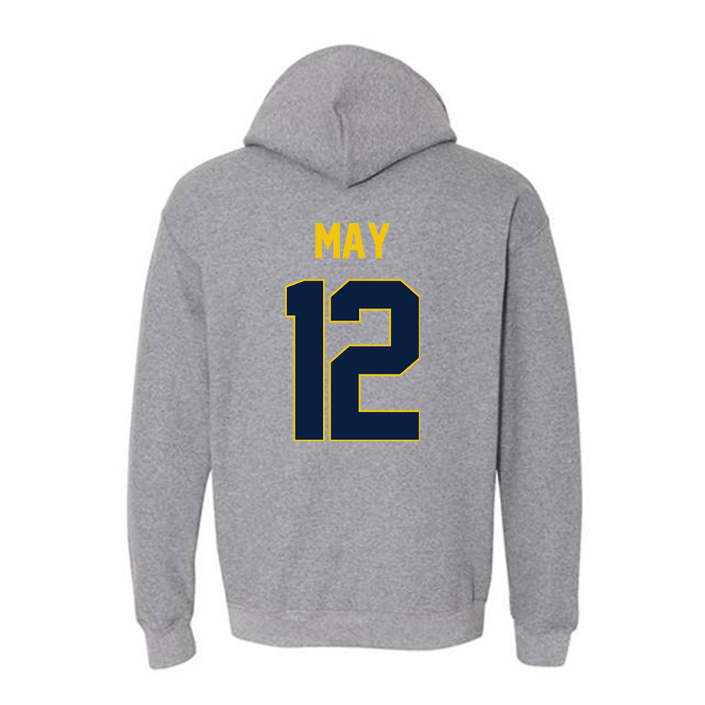 Michigan - NCAA Men's Basketball : Charlie May - NCAA® March Madness® 2025 Shersey Hooded Sweatshirt-1