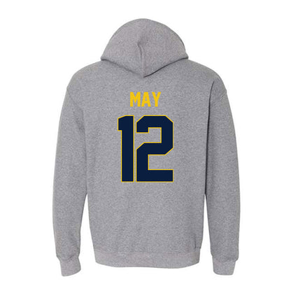Michigan - NCAA Men's Basketball : Charlie May - NCAA® March Madness® 2025 Shersey Hooded Sweatshirt-1