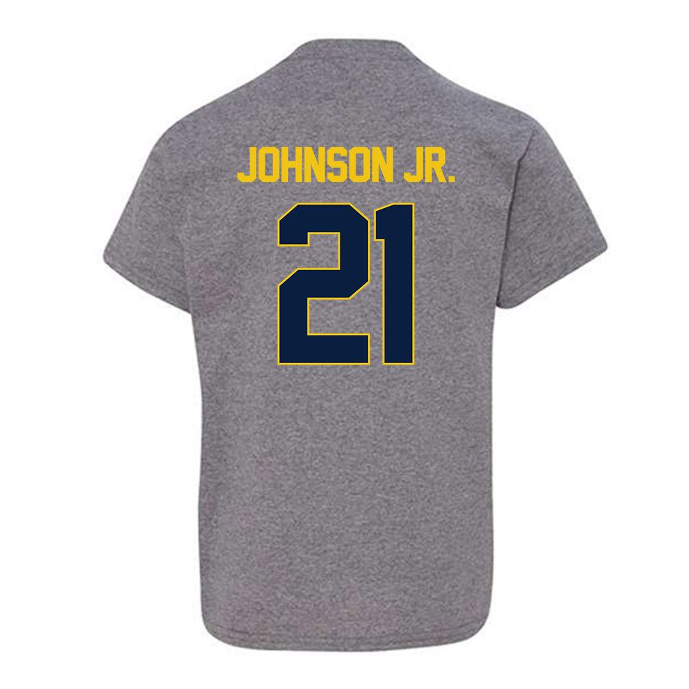 Michigan - NCAA Men's Basketball : Morez Johnson Jr. - NCAA® March Madness® 2025 Shersey Youth T-Shirt-1