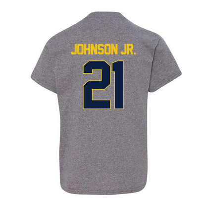 Michigan - NCAA Men's Basketball : Morez Johnson Jr. - NCAA® March Madness® 2025 Shersey Youth T-Shirt-1