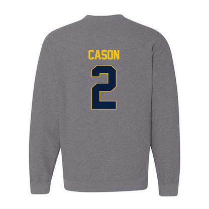 Michigan - NCAA Men's Basketball : Lorenzo Cason - NCAA® March Madness® 2025 Shersey Crewneck Sweatshirt-1