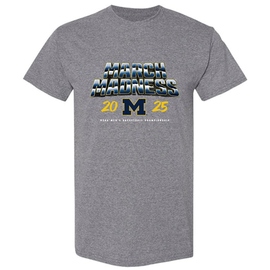 Michigan - NCAA Men's Basketball : Ricky Liburd - NCAA® March Madness® 2025 Shersey T-Shirt-0