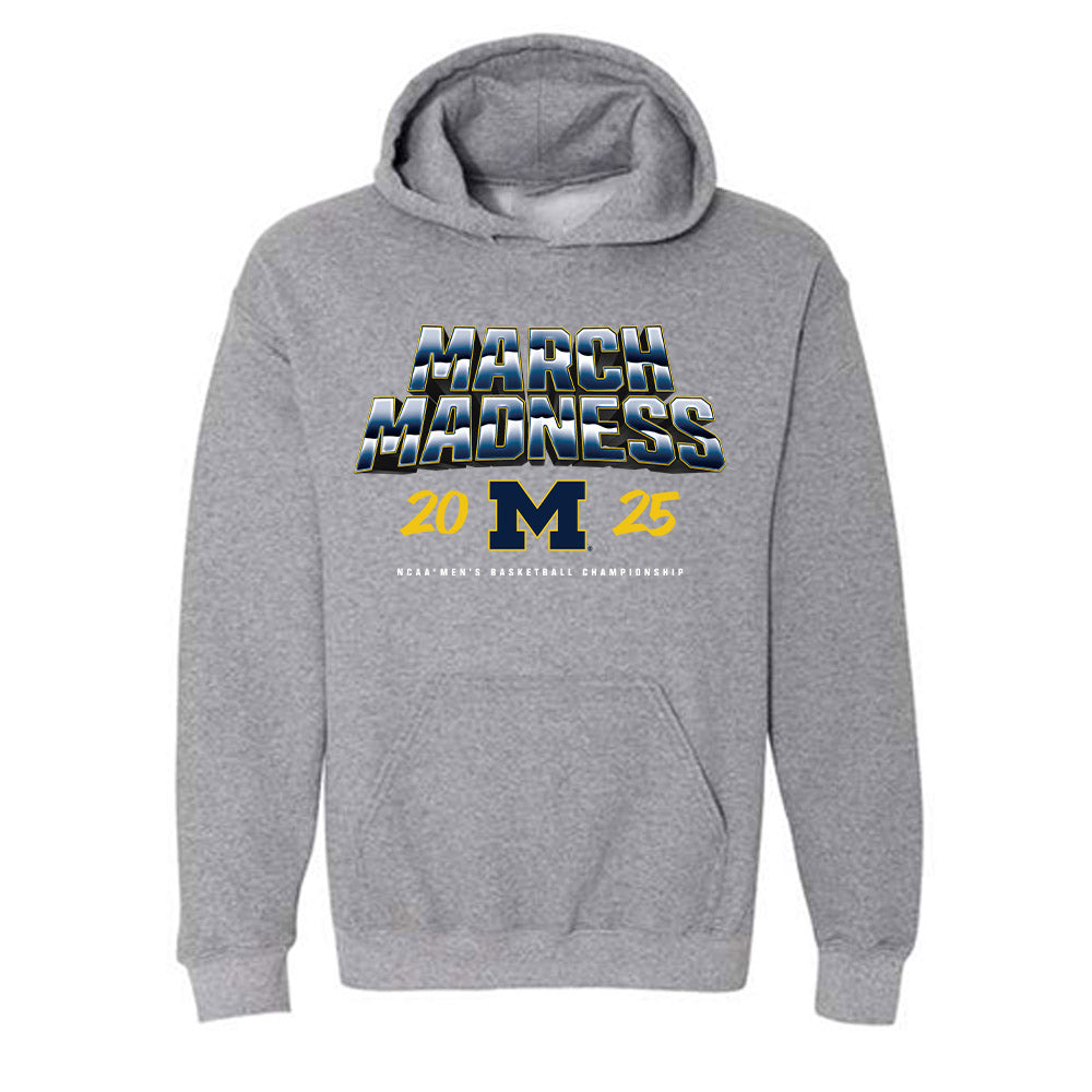 Michigan - NCAA Men's Basketball : Winters Grady - NCAA® March Madness® 2025 Shersey Hooded Sweatshirt-0