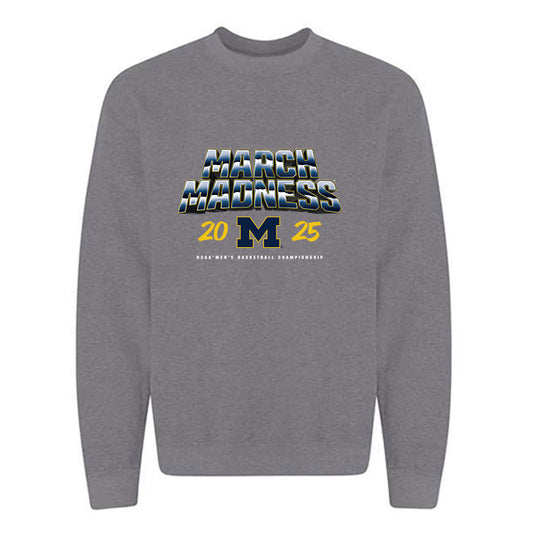 Michigan - NCAA Men's Basketball : Trey McKenney - NCAA® March Madness® 2025 Shersey Crewneck Sweatshirt-0