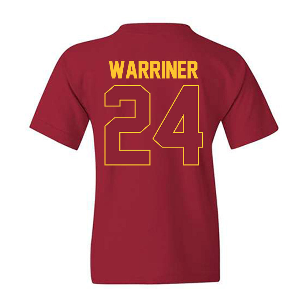 Iowa State - NCAA Men's Basketball : Test Warriner - NCAA® March Madness® 2025 Shersey Youth T-Shirt-1