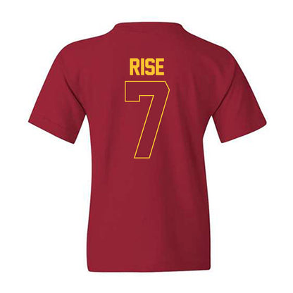 Iowa State - NCAA Men's Basketball : Anthony Rise - NCAA® March Madness® 2025 Shersey Youth T-Shirt-1
