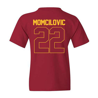 Iowa State - NCAA Men's Basketball : Milan Momcilovic - NCAA® March Madness® 2025 Shersey Youth T-Shirt-1